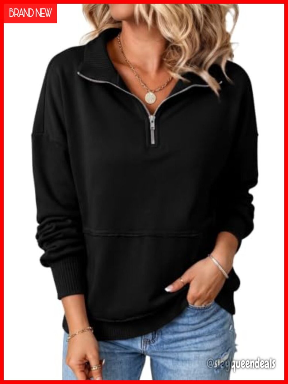 Half Zip Pullover Lightweight Soft Sweatshirt